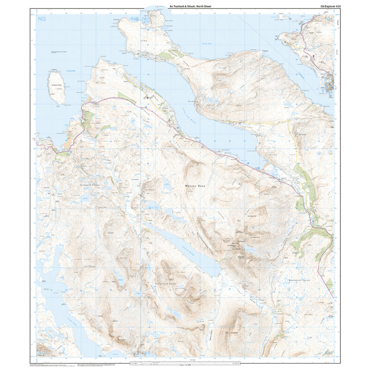 Explorer Active 435 An Teallach & Slioch Map With Digital Version