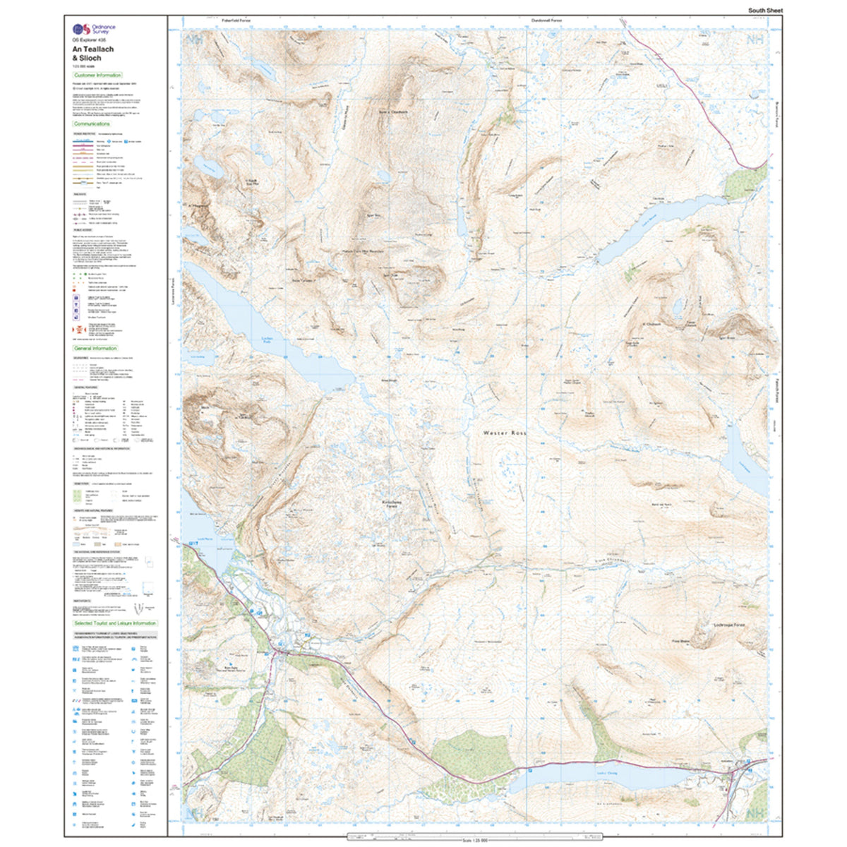 Explorer Active 435 An Teallach & Slioch Map With Digital Version