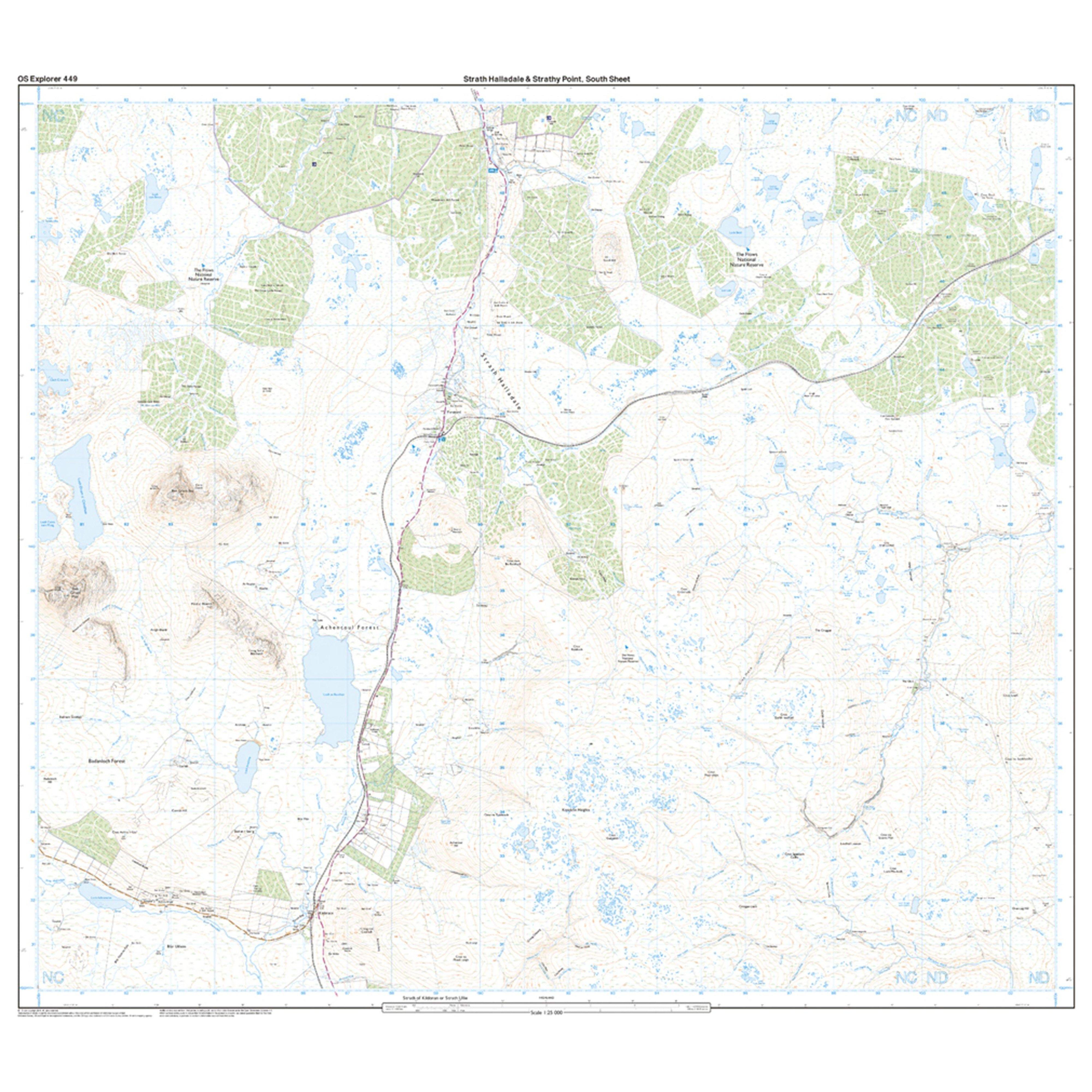Explorer Active 449 Strath Halladale & Strathy Point Map With Digital