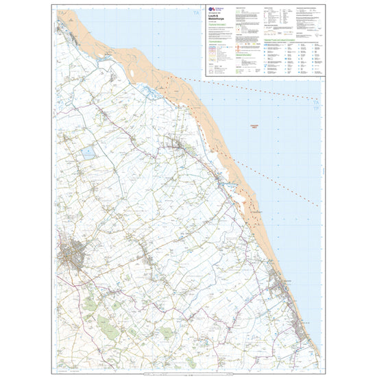 Explorer 283 Louth & Mablethorpe Map With Digital Version