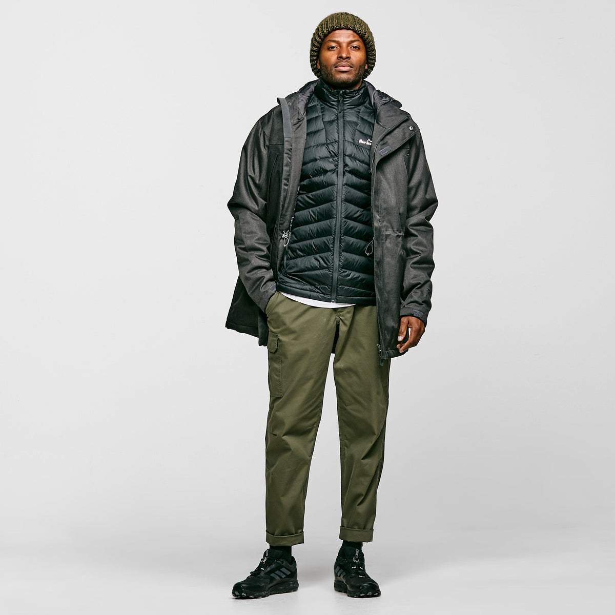 Men's Long Textured Insulated Jacket