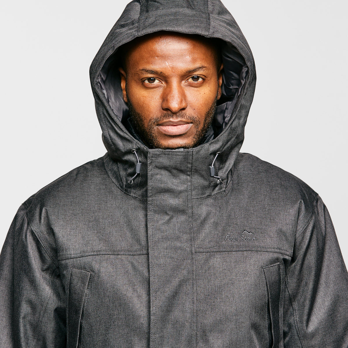 Men's Long Textured Insulated Jacket