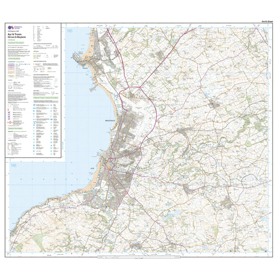Explorer 326 Ayr & Troon Map With Digital Version