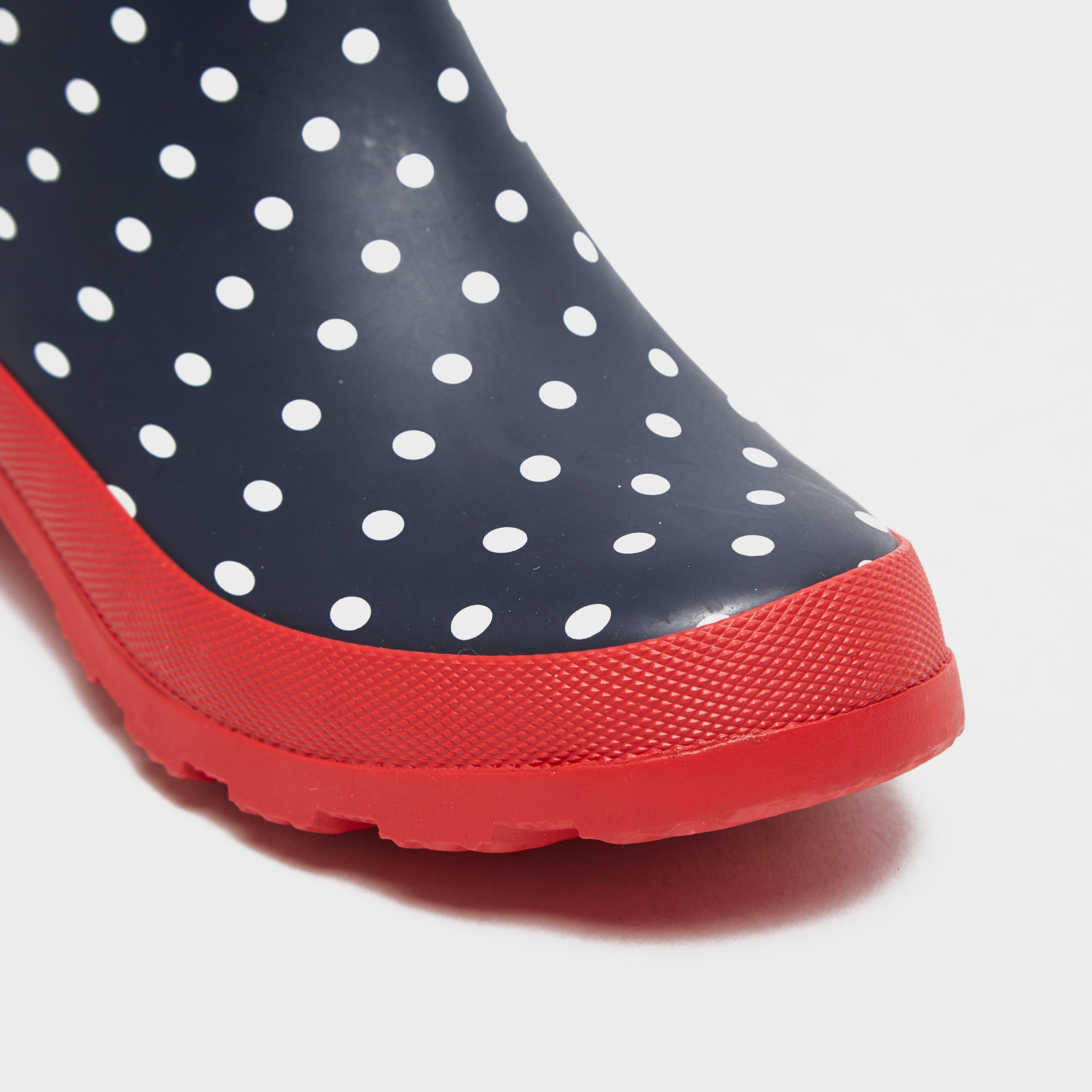 Womens' Short Polkadot Wellies
