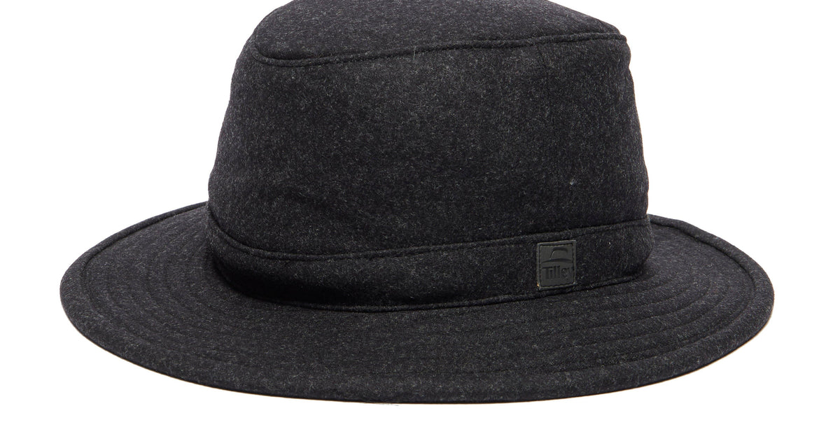 Tilley tec wool hat black mix Amazon.com: Tilley TTW2 Tec-Wool Hat - Black - 75/8  main image 2