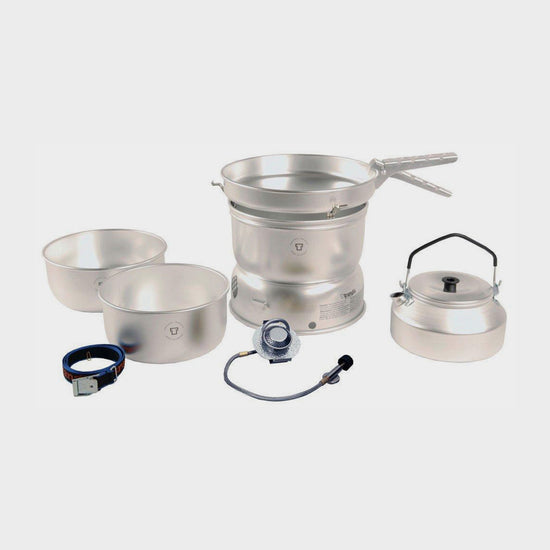 25-2 GB Stove with Alloy Pans, Kettle & Gas Burner