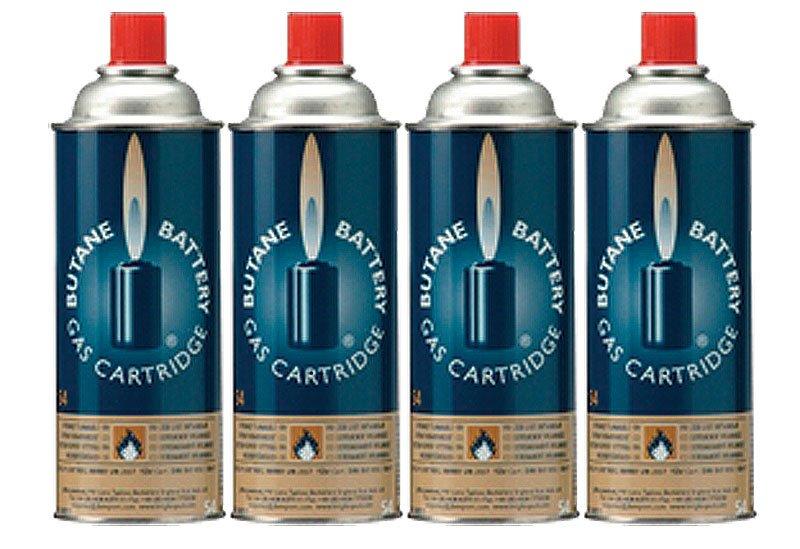 Butane Gas Cartidge, 220g, 4-pack