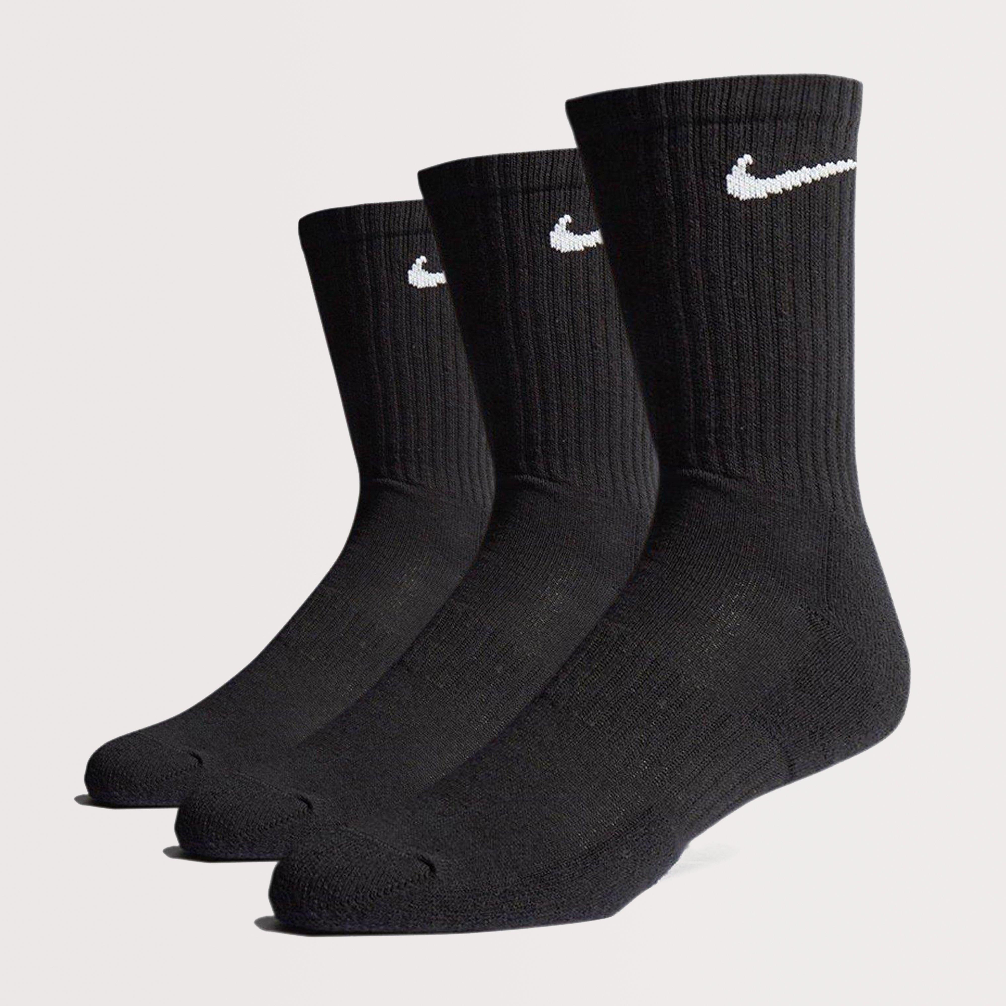 3-Pack Cushioned Crew Socks