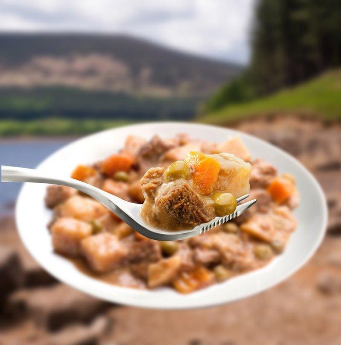 Steak and Vegetables Ready-to-Eat Camping Food