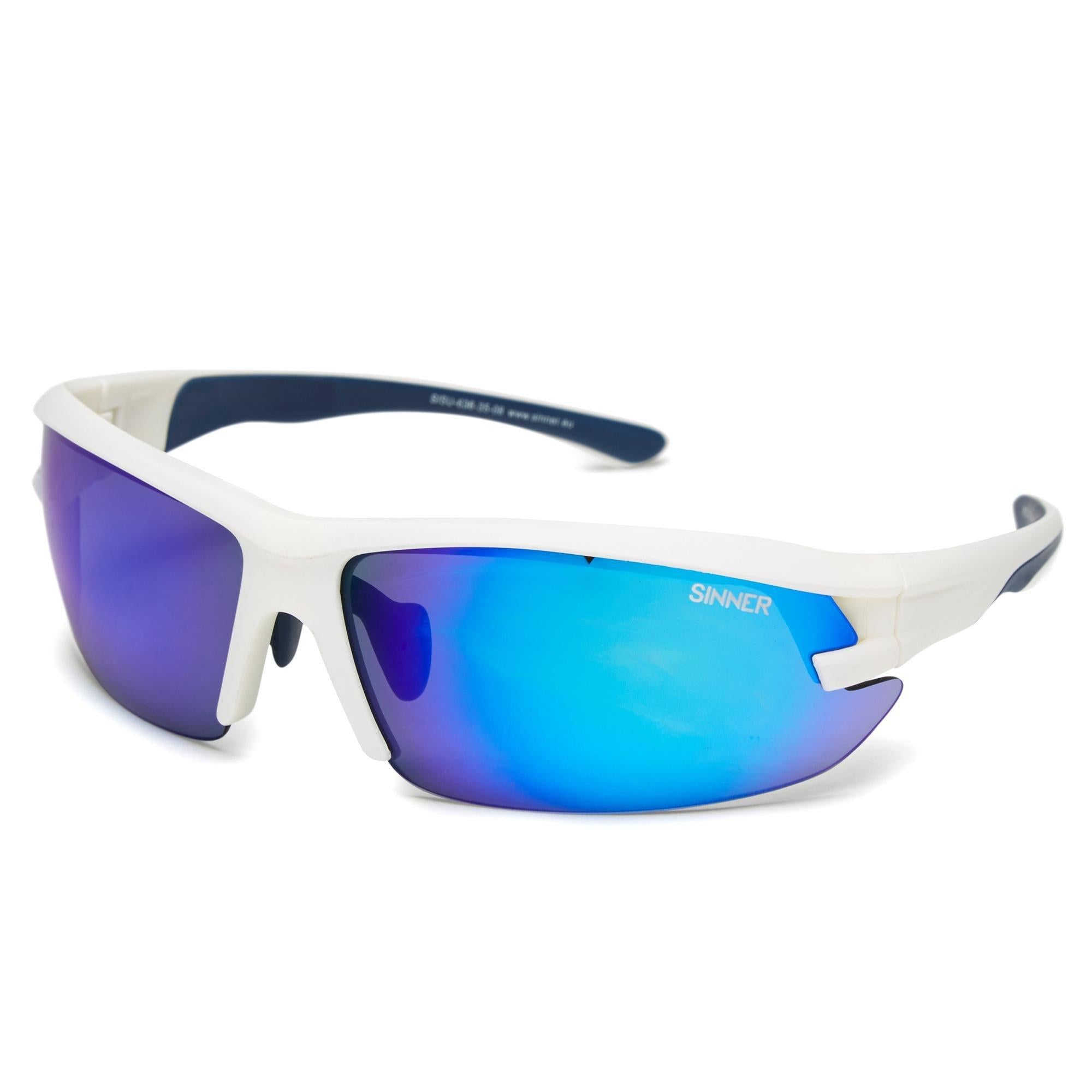 Speed Sunglasses (Matte White/Blue)