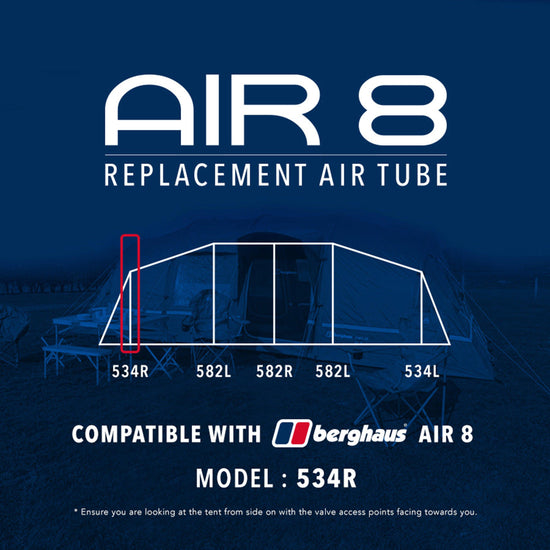 Air 8 Replacement Air Tube (Front 534R)
