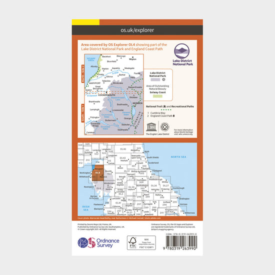 Explorer OL4 The English Lakes – North Western Area With Digital Version