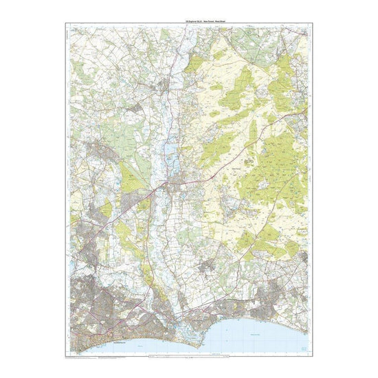 Explorer OL22 New Forest Map With Digital Version