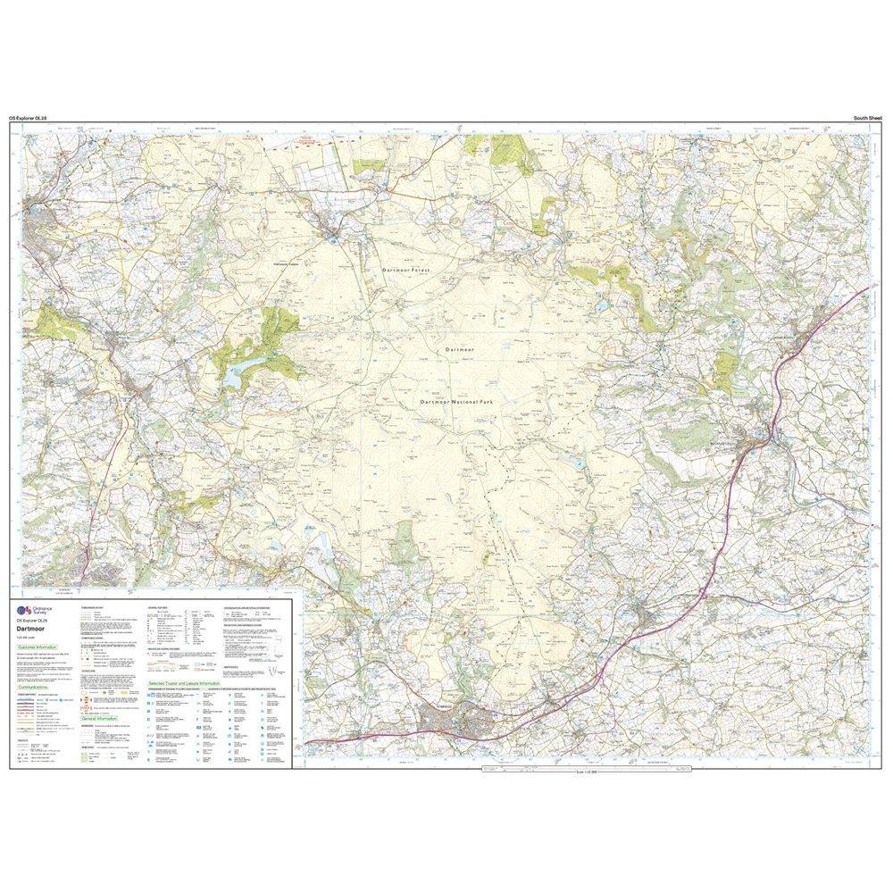 Explorer OL28 Dartmoor Map With Digital Version
