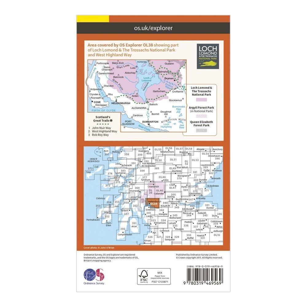 Explorer Active OL38 Loch Lomond South Map
