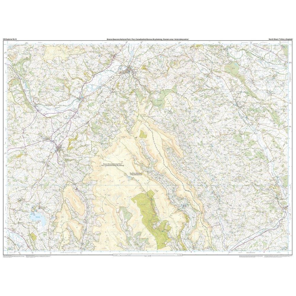 Explorer OL 13 Brecon Beacons National Park - Eastern Area Map