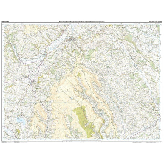 Explorer OL 13 Brecon Beacons National Park - Eastern Area Map