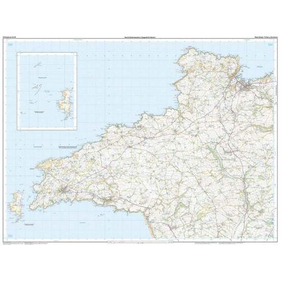 Explorer OL 35 North Pembrokeshire Map