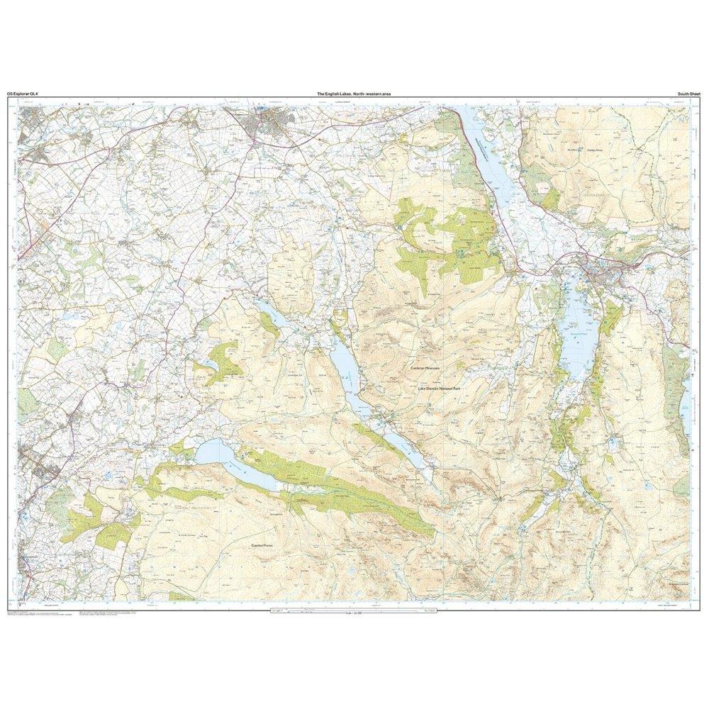 Explorer Active OL 4 The Lake District (North-Western area) Map