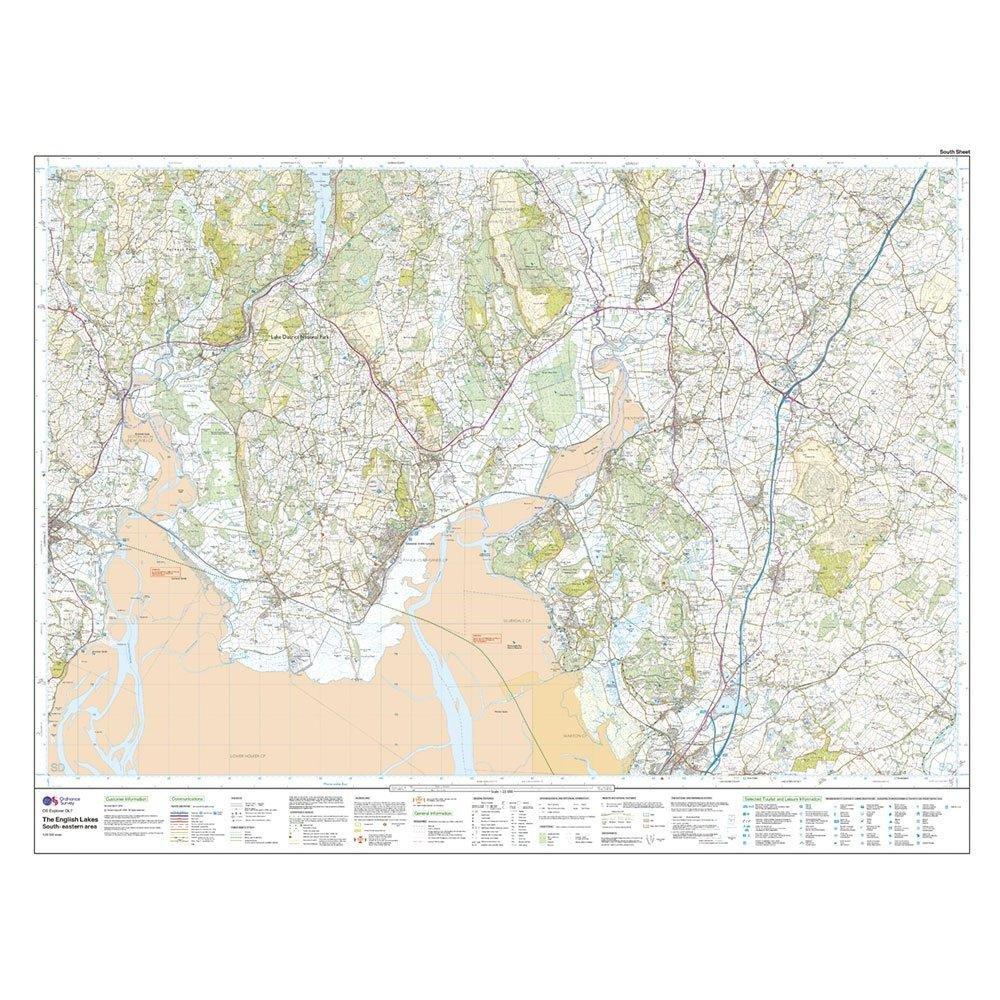 Explorer Active OL7 The English Lakes - South Eastern Area Map With Digital Version