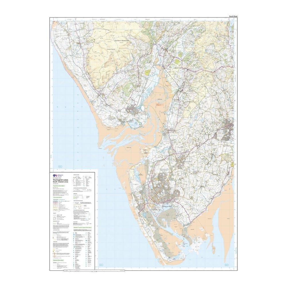 Explorer Active OL6 The English Lakes - South Western Area Map With Digital Version