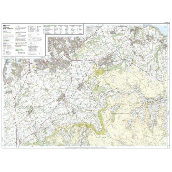 Explorer Active OL26 North York Moors - Western Area Map