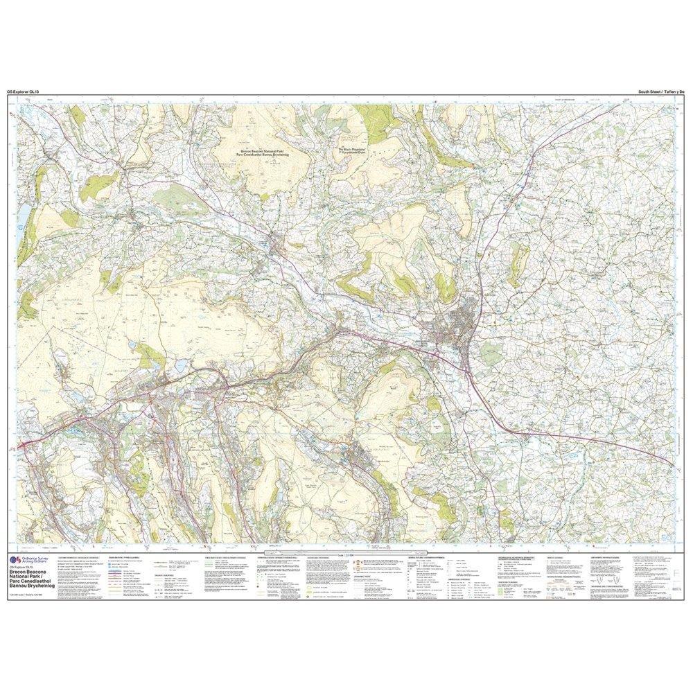 Explorer Active Brecon Beacons National Park - Eastern Area Map With Digital Version