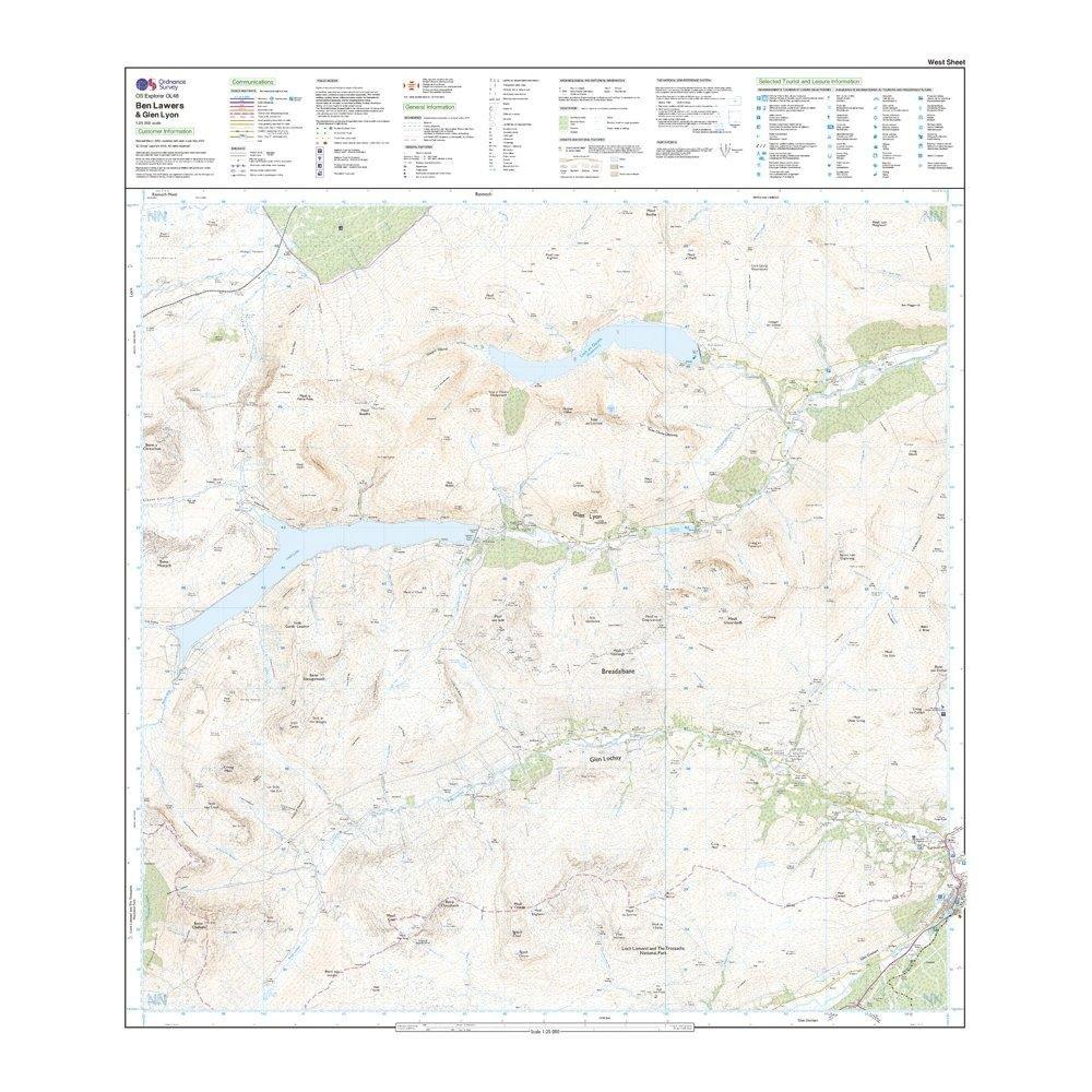 Explorer OL 48 Ben Lawers & Glen Lyon Map