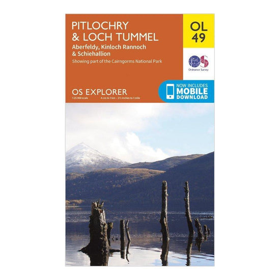 Explorer OL 49 Pitlochry Loch Tummel Map