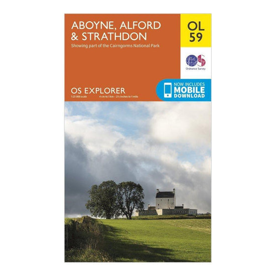 Explorer OL 59 Aboyne, Alford & Strathdon Map