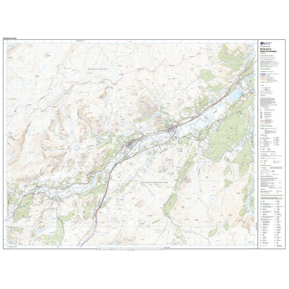 Explorer OL 56 Badenoch & Strathspey Map