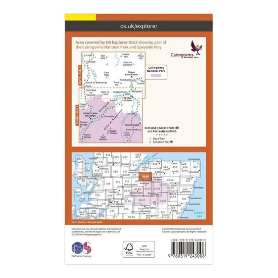 Explorer OL 61 Grantown-on-Spey & Hills of Cromdale Map