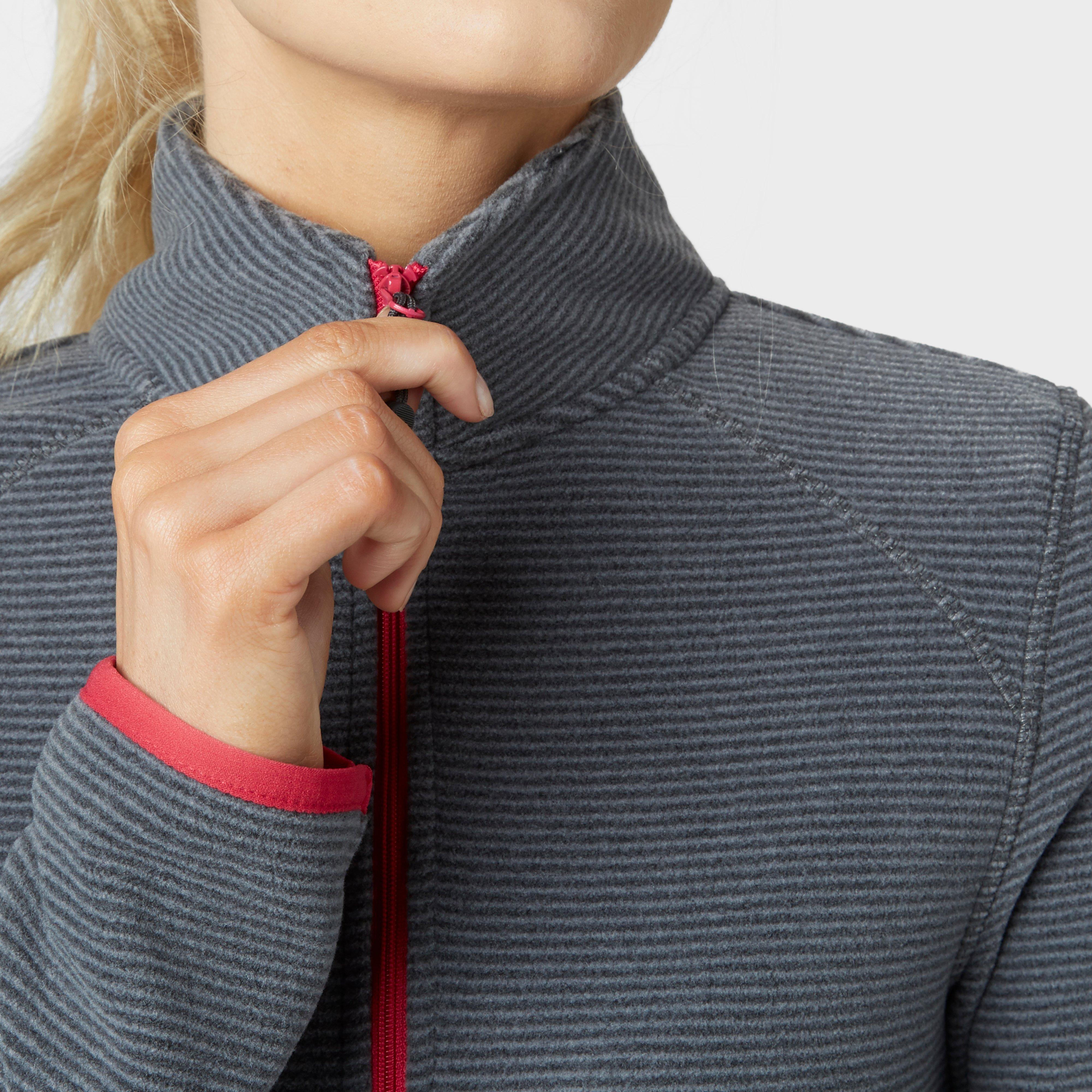 Women's Striped Half-Zip Fleece