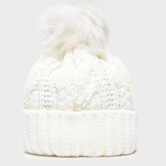 Women's Daisy Cable Knit Bobble Hat