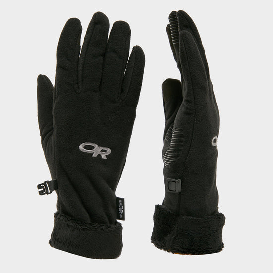 Women's Fuzzy Sensor Gloves