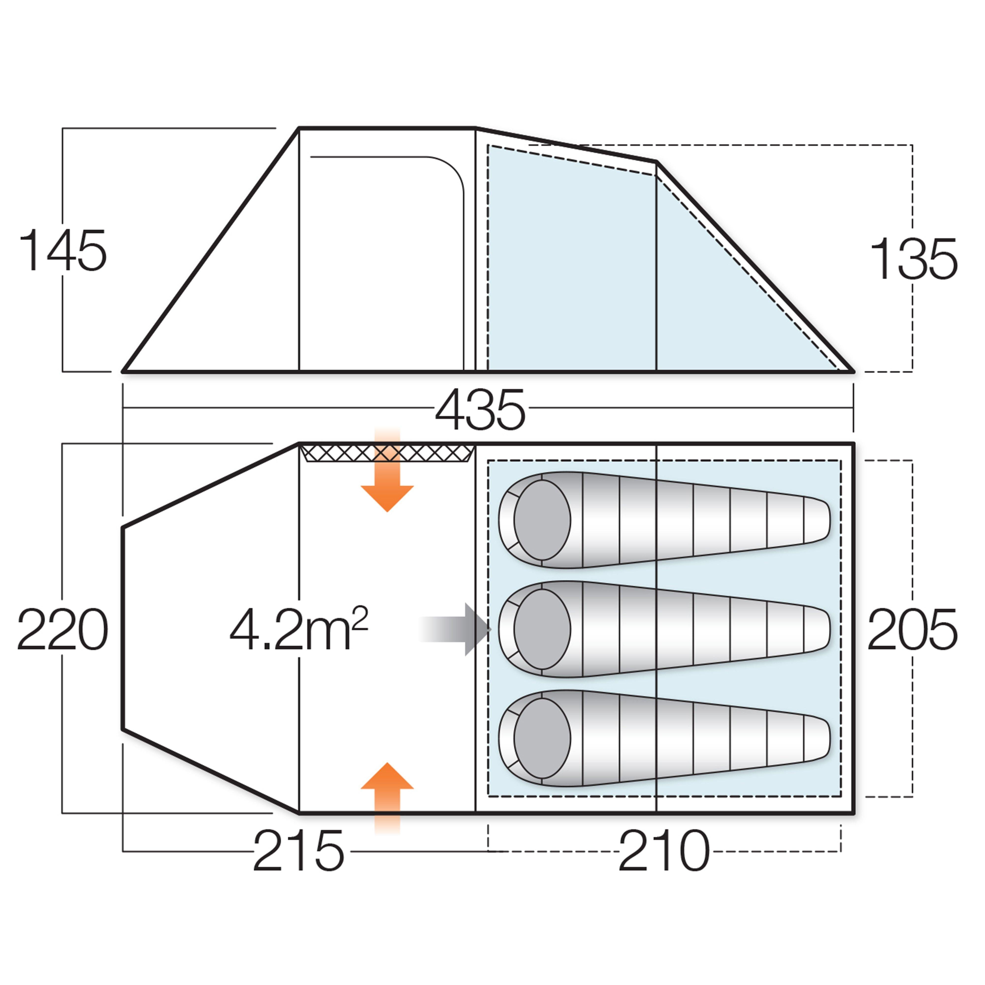Beta 350XL 3 Person Tent