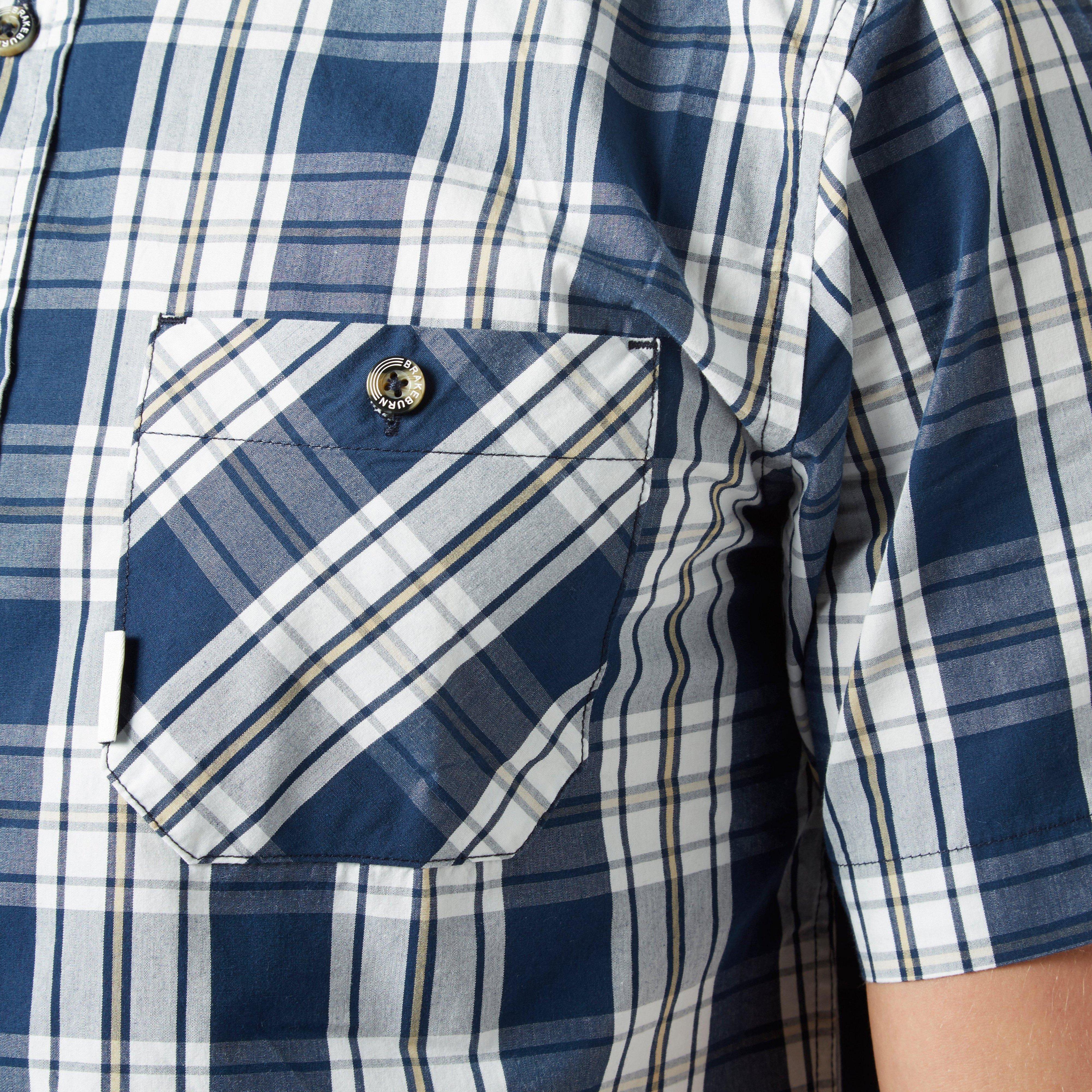 Men's Checked Short-Sleeve Shirt