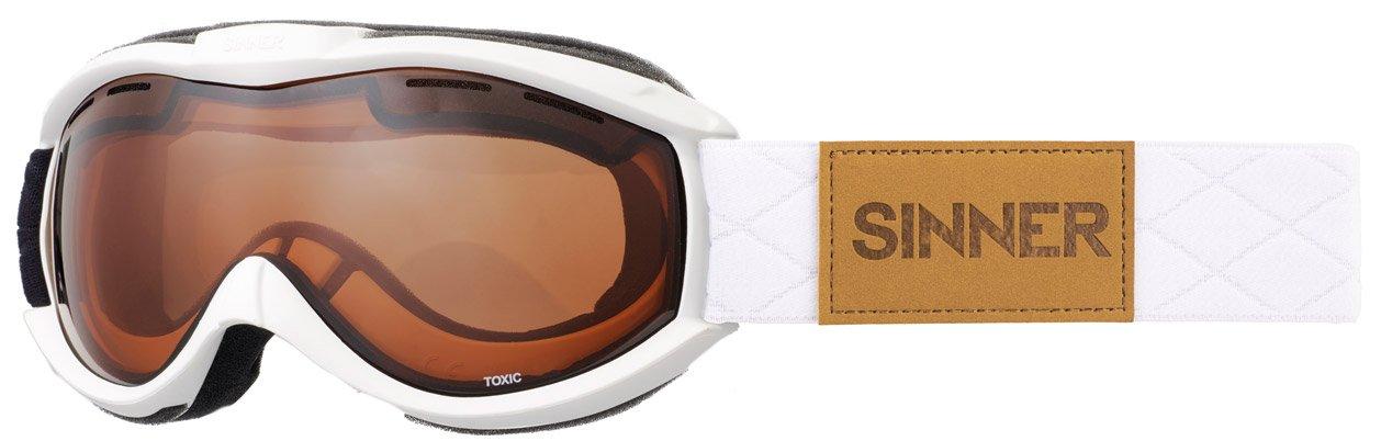 Toxic Ski Goggles (Clear Matte Black/Double Red Re