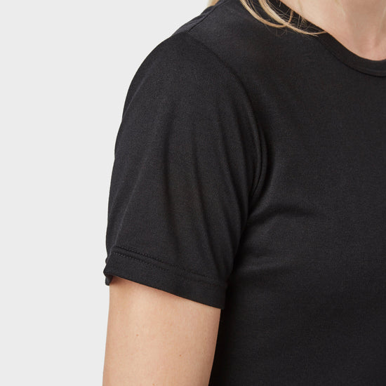 Womens' Short-sleeve Thermal Crew Neck T-shirt