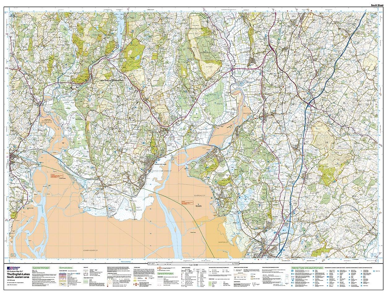 Explorer Active Map OL7 The Lake District (South E