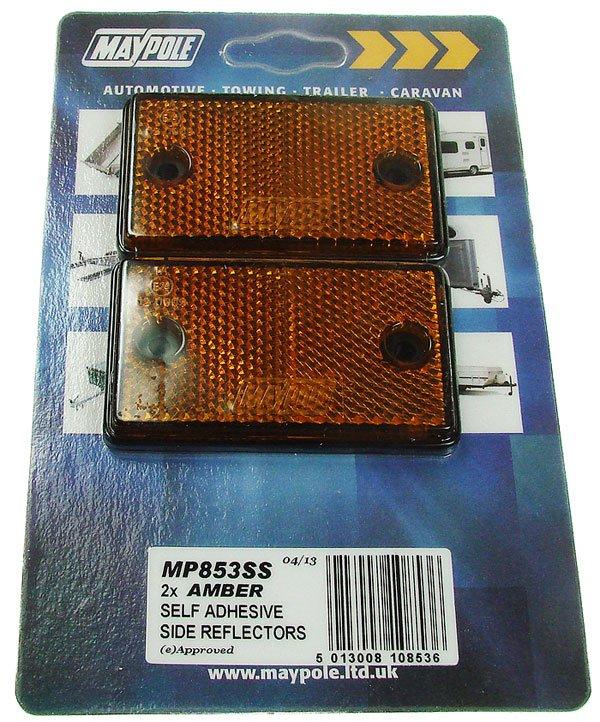 Amber Side Reflectors (2 pack)