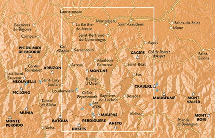 Pyrenees Map 05, Luchon