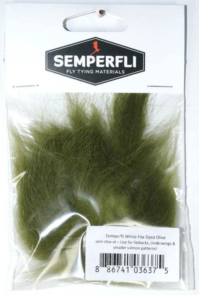 White Fox Dyed Olive