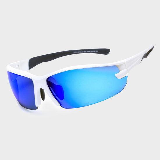 Speed Sunglasses (White/PC Smoke)