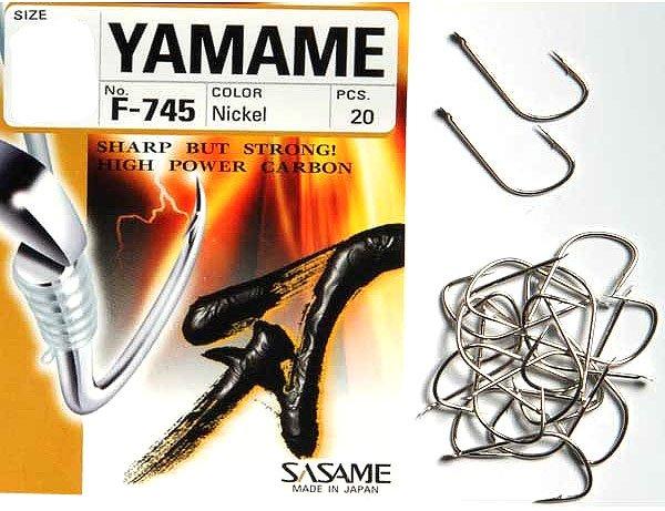 F-745 Yamame-Nickel Hooks (size 8, pack of 20)