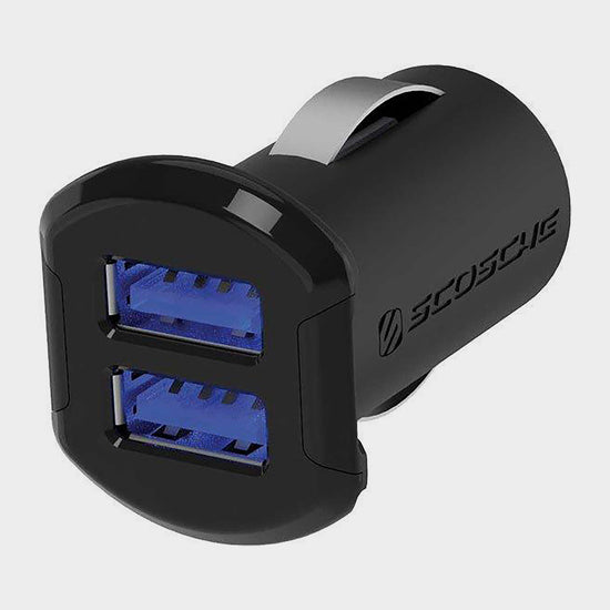 reVOLT™ dual 12W USB Car Charger with Illuminated
