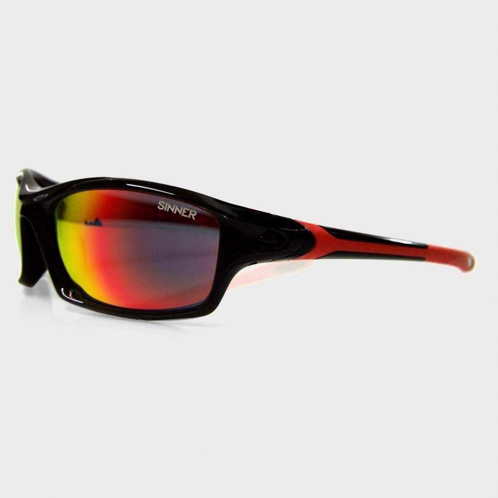 Eaton Sunglasses (Shiny Black / Red Revo)