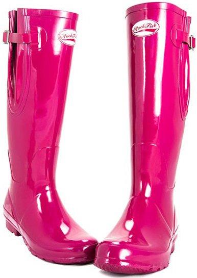 Women's Tall Adjustable Gloss Magenta Wellies