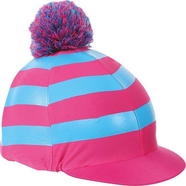 Pom Pom Hat Cover with Stripes