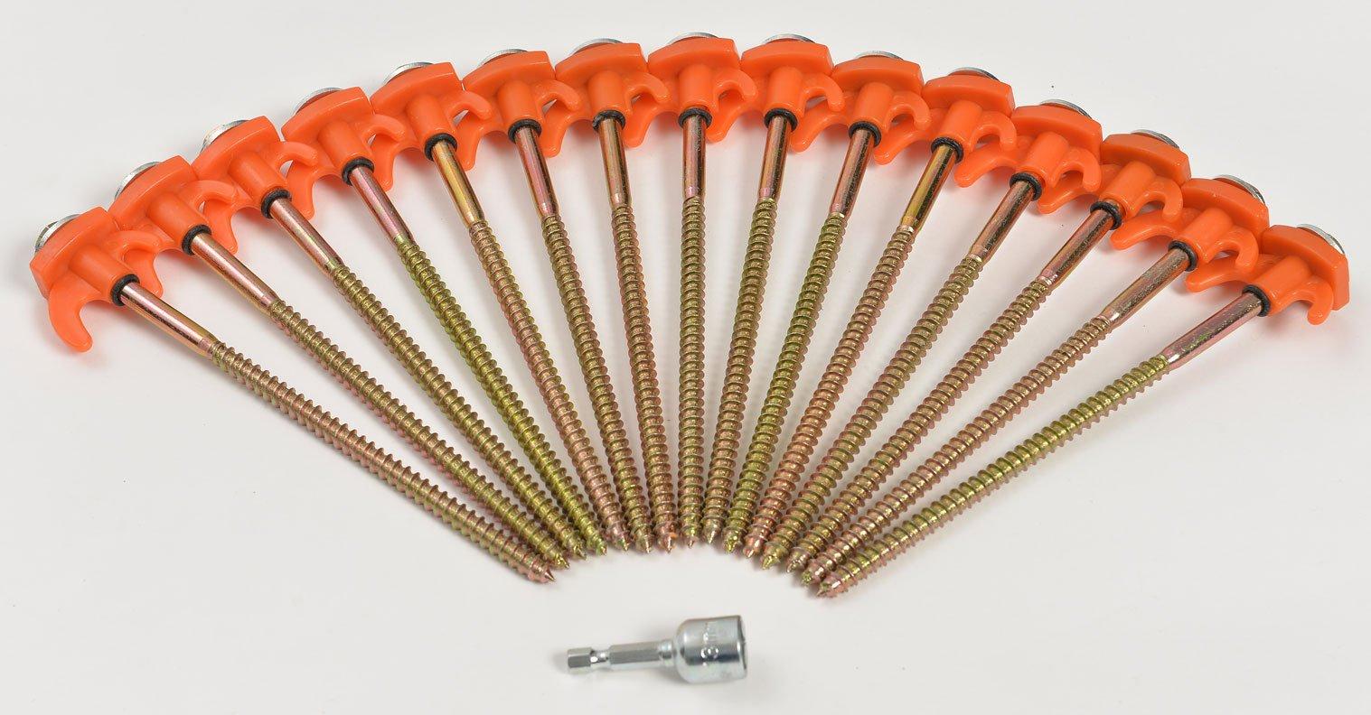 Screw Tent Pegs (Hexagonal Head)